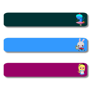 Iron-On Labels - Down the Rabbit Hole