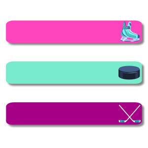 Iron-On Labels - I Heart Hockey