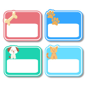 Baby Labels - Paws
