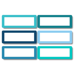 Create Your Own Storage Bin Labels (Large) - Oceans