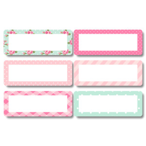 Create Your Own Storage Bin Labels (Large) - Shabby Chic