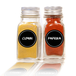 Chalkboard Spice Labels - Solid