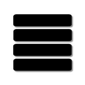 Medium Rectangle Labels - Classic Black