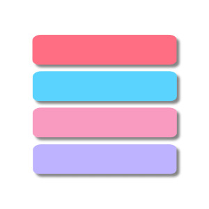 Medium Rectangle Labels - Cotton Candy
