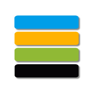Medium Rectangle Labels - Licorice Twist