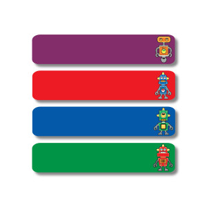 Medium Rectangle Labels - Metal Men
