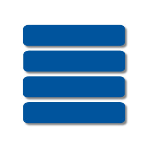 Medium Rectangle Labels - Nautical Blue