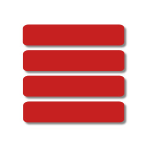 Medium Rectangle Labels - Radical Red
