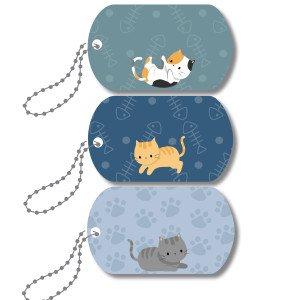 Mini-Metal Tags - Cat Antics