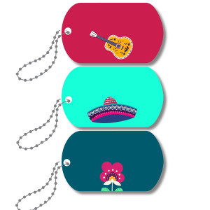 Mini-Metal Tags - Cinco de Mayo