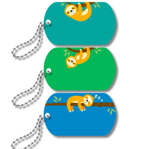 Mini-Metal Tags - Sloth Mode