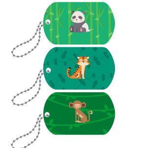 Mini-Metal Tags - Welcome to the Jungle