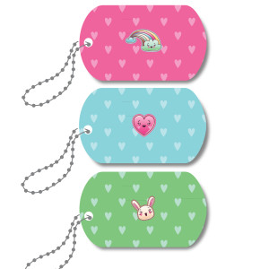 Mini-Metal Tags - Manga Zone