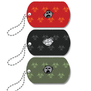 Mini-Metal Tags - Zombie Camp