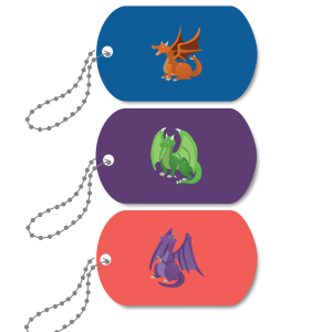 Mini-Metal Tags - Dragons Den