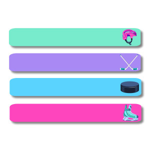 Slimline Labels - I Heart Hockey