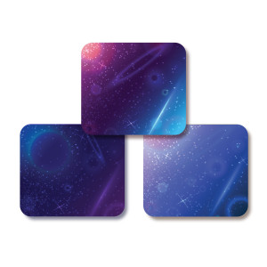 Square Labels - Dark Side