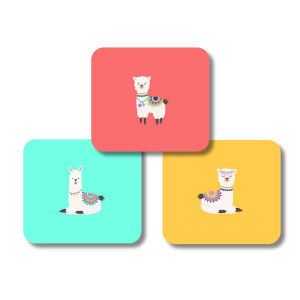 Square Labels - Fa La La Llama