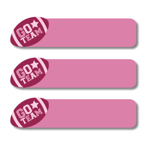 Large Sticker Labels - Go Team Go