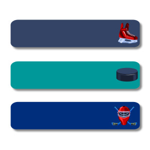 Large Sticker Labels - Hockey All Star