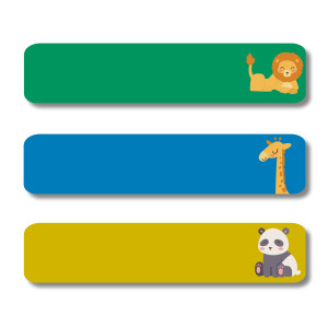 Large Sticker Labels - Safari Friends