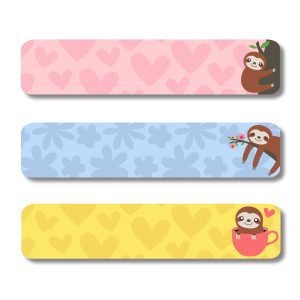 Large Sticker Labels - Sloth Hugs