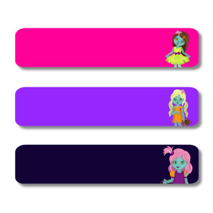 Large Sticker Labels - Zombie Girls