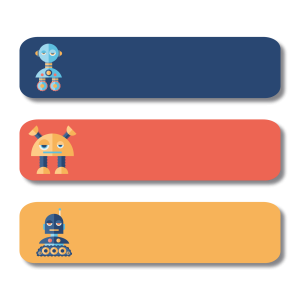 Large Sticker Labels - Bots