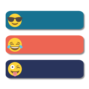 Large Sticker Labels - Emoji