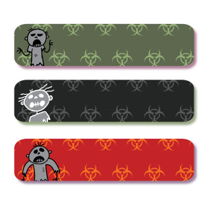 Large Sticker Labels - Zombie Camp