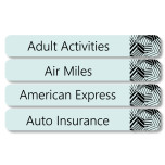 Home Office Labels - Blue Modern