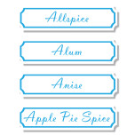 Spice it Up! Labels - Blue