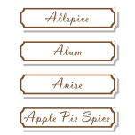 Spice it Up! Labels - Brown