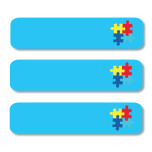 Sticker Labels - Autism - Light it Up Blue