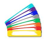 Binder Labels - Brush Stroke