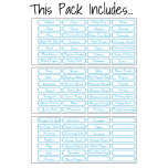 Spice it Up! Labels - Blue