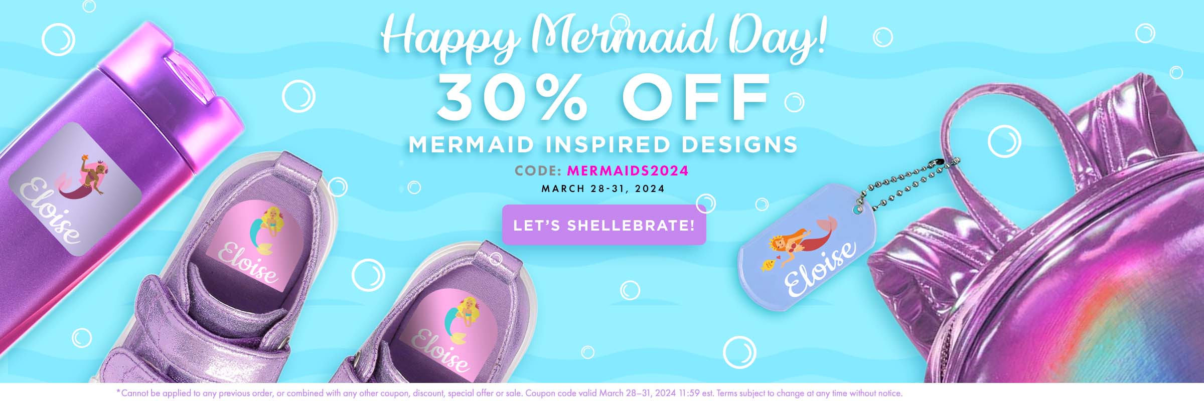 Lovable Labels - Mermaid Day Label Sale - 30% off