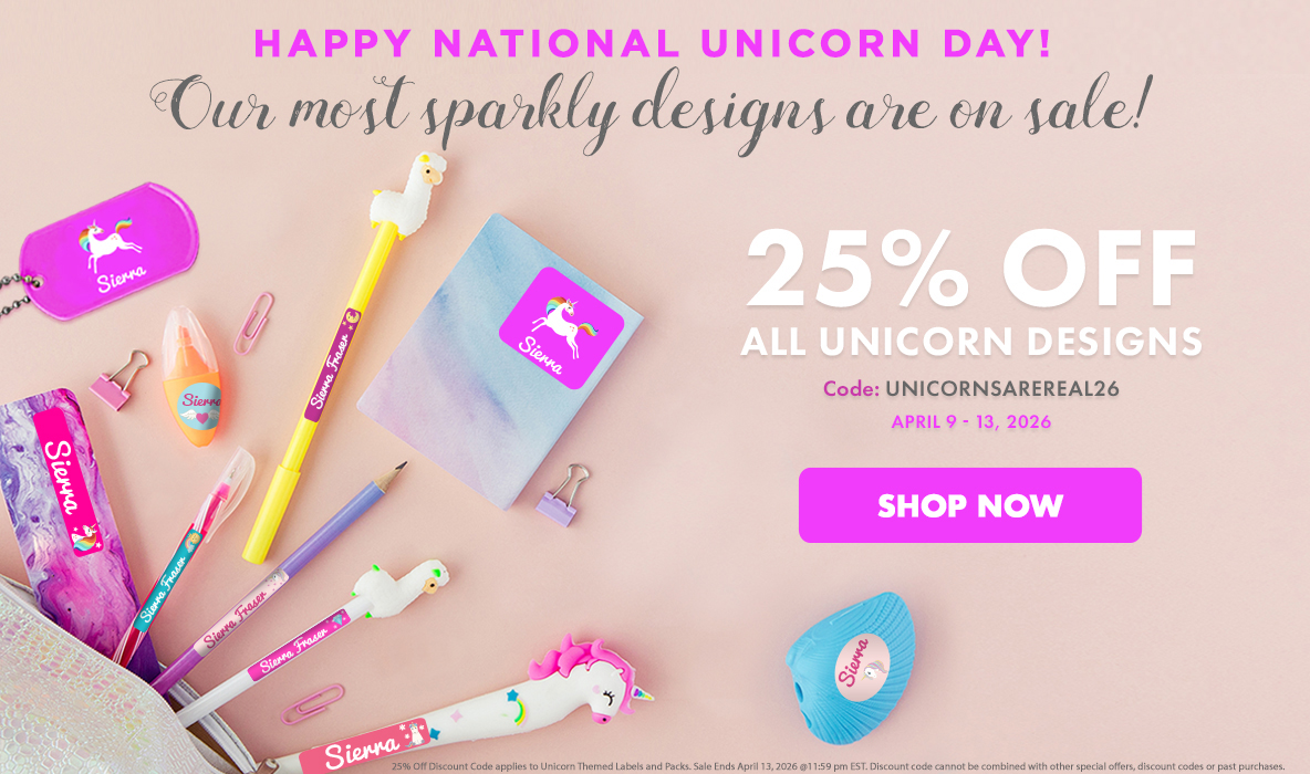 Lovable Labels - Unicorn Day Sale