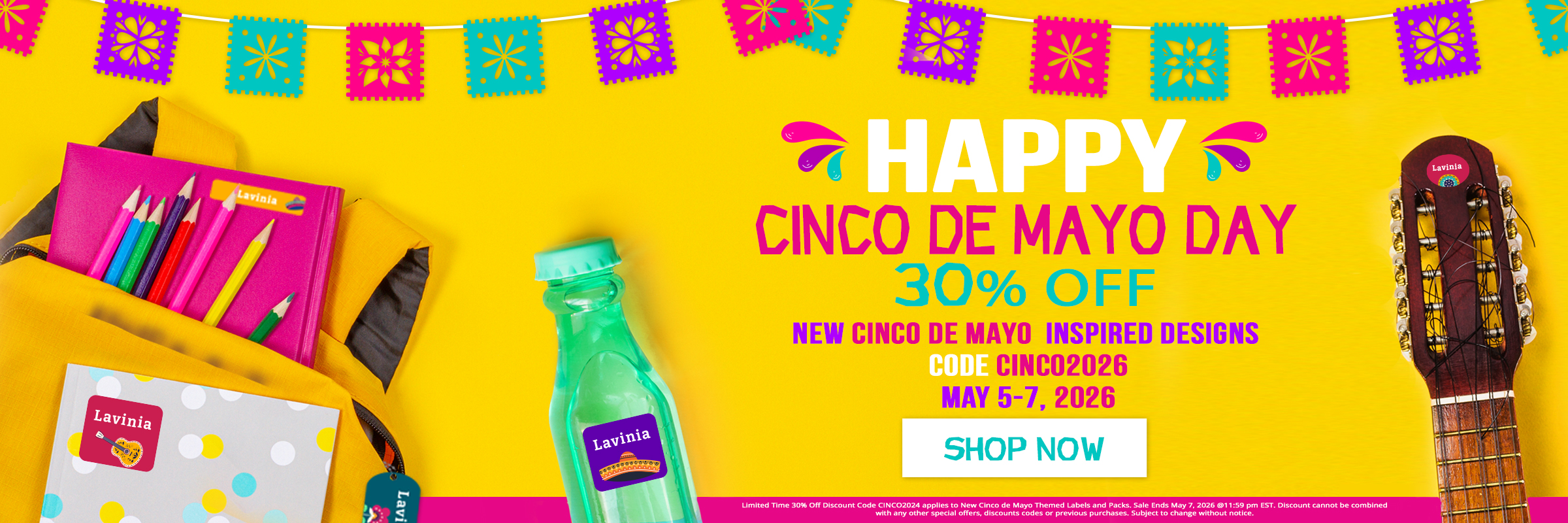 Lovable Labels - Cinco de Mayo Sale