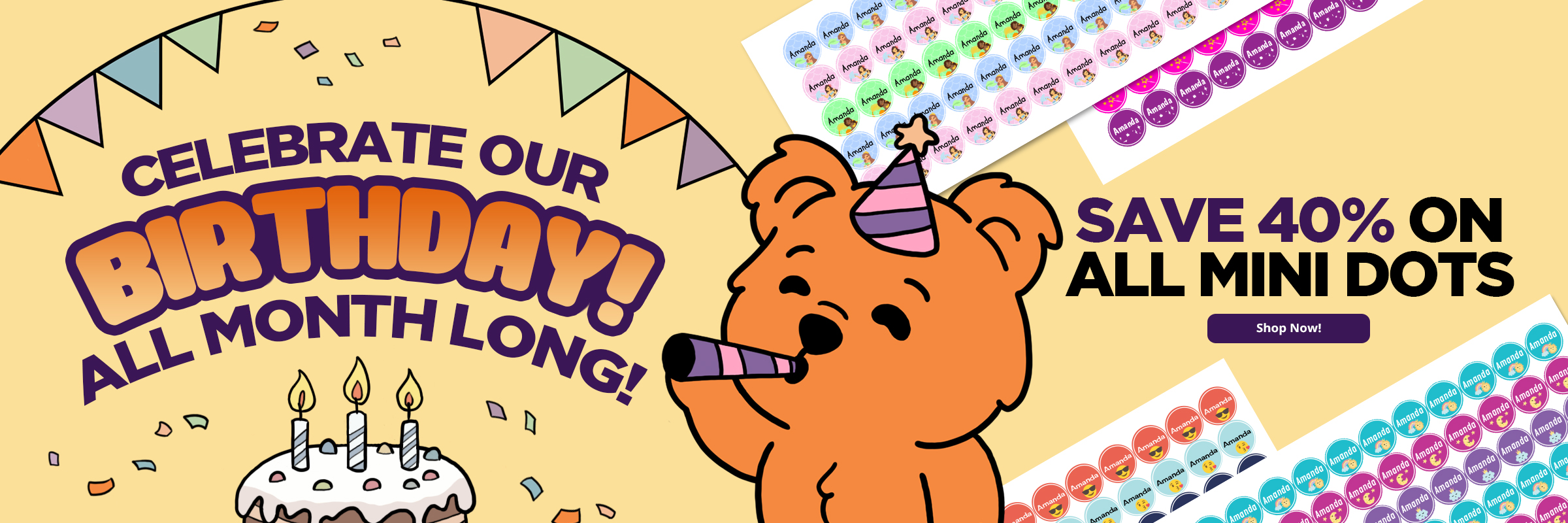 Lovable Labels - Birthday Sale