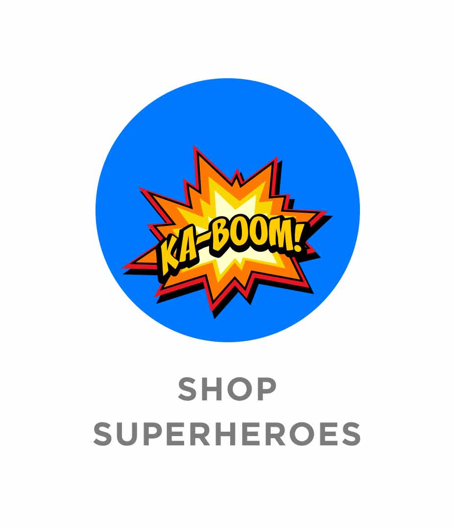 shop Super Hero Labels