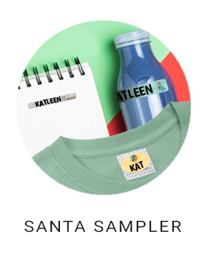 Lovable Labels - Santa Sampler Labels