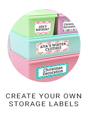 Lovable Labels - Storage Bin Labels